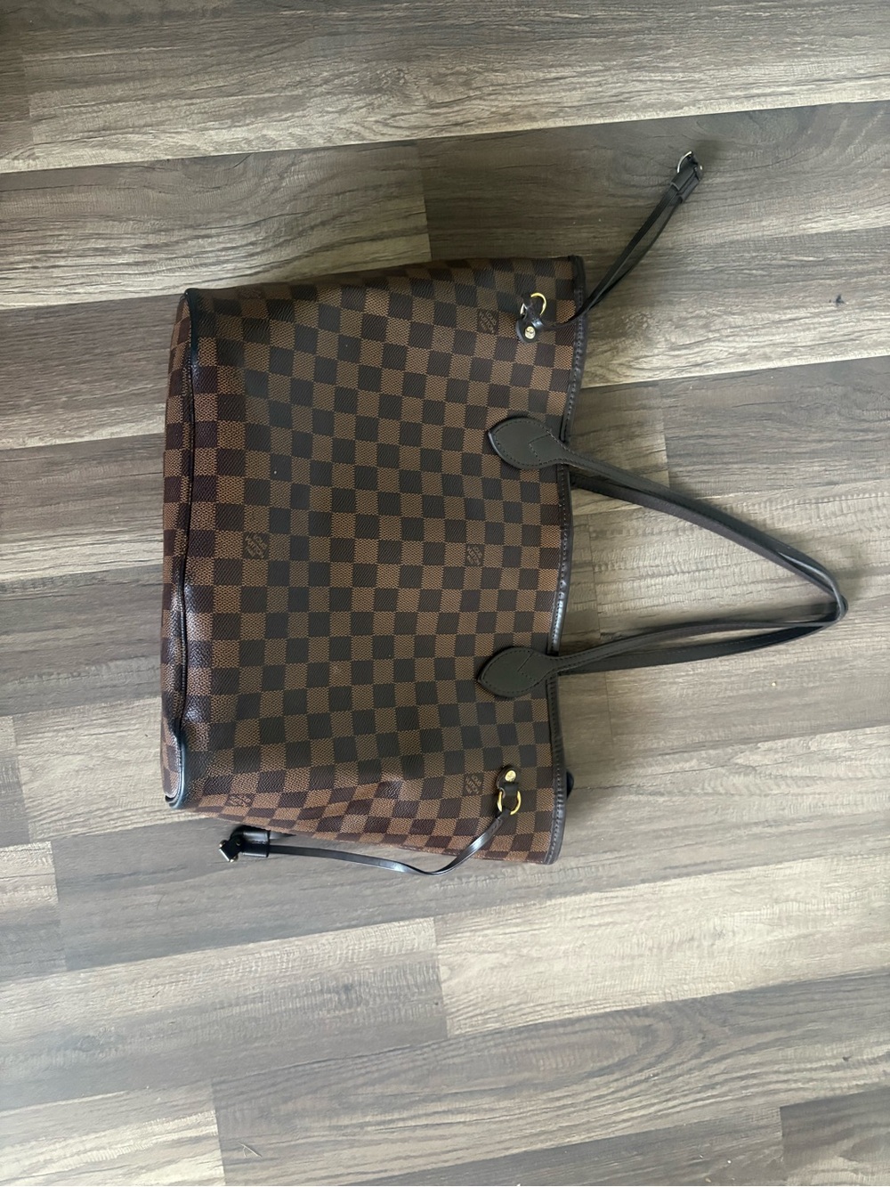 Louis Vuitton Damier Ebene Tote in Brown
